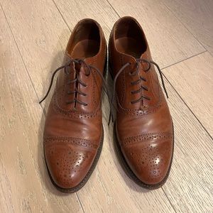 Men’s Like New J Crew Ludlow Chestnut Brogues Size 9 Dress Shoe!!!
